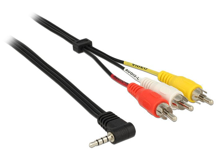 EAN 4043619847242 - DeLOCK 84724 cable de audio 1,5 m 3,5mm 3 x RCA Negro imagen 1