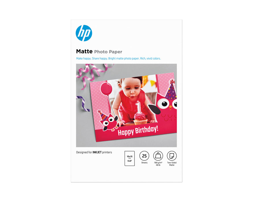 EAN 0193905314706 - HP Matte Photo Paper-25 sht/10 x 15 cm imagen 1