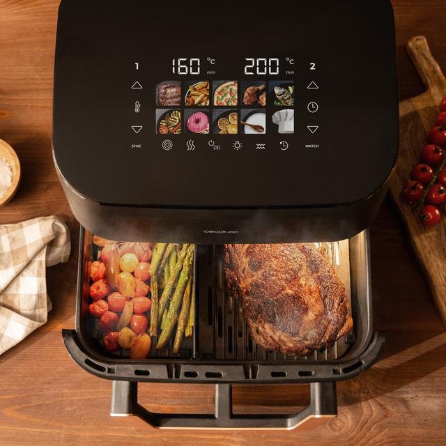 EAN 8435771925429 - Cecotec Cecofry&Grill Smokin' 11000 Plus Sencillo 11 L Independiente 2900 W Freidora de aire caliente Neg imagen 15