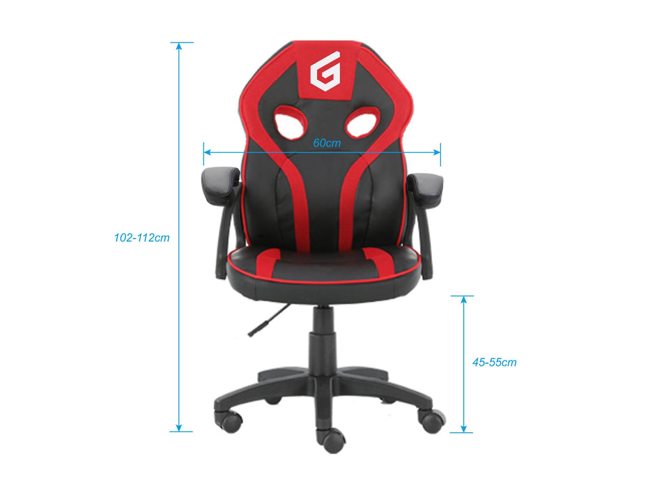EAN 4015867226858 - Conceptronic EYOTA06R silla para videojuegos Silla para videojuegos de PC Asiento acolchado Negro, Rojo imagen 5