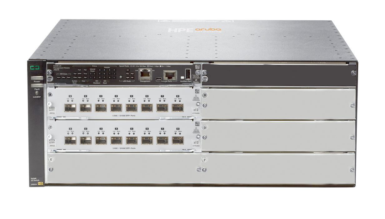 EAN 889296036432 - HPE Aruba Networking 5406R 16-port SFP+ (No PSU) v3 zl2 Switch imagen 1