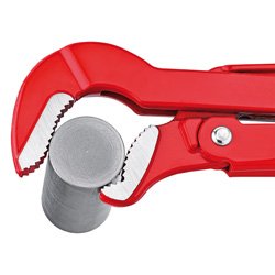 EAN 4003773014256 - Knipex 83 30 015 llave de tubo Rojo, Acero inoxidable Rojo 6 cm Llave para tubos modelo ligero con tenaza imagen 5