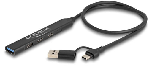EAN 4043619642724 - DeLOCK 64272 hub de interfaz USB 3.2 Gen 1 (3.1 Gen 1) Type-C 5000 Mbit/s Negro imagen 1