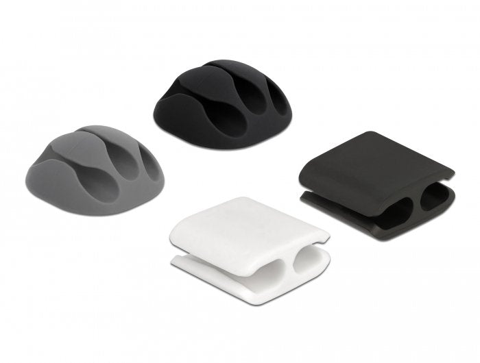 EAN 4043619183944 - DeLOCK 18394 organizador de cables Escritorio/pared Soporte para cables Negro, Gris, Blanco 4 pieza(s) imagen 1