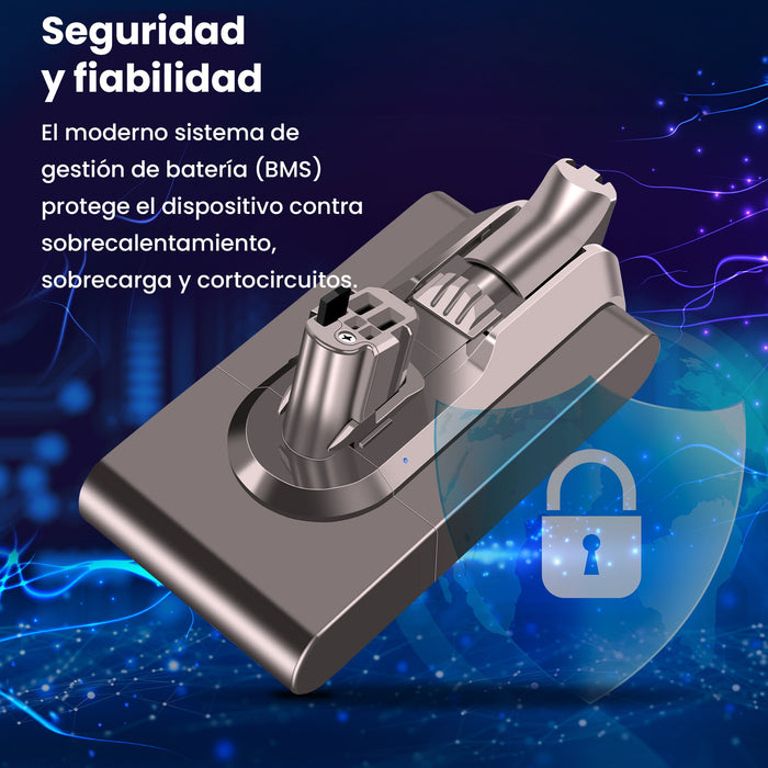 EAN 5907207222998 - Extralink BATERIA DYSON, V11 (CLICK TYPE) 25.2V 4000MAH Batería Aspiradora sin cables imagen 11