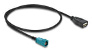 EAN 4043619907021 - DeLOCK 90702 cable coaxial 0,5 m HSD Z USB A Negro, Azul imagen 1