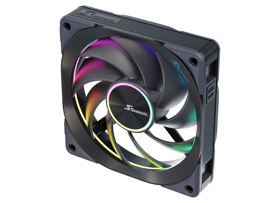 EAN 4711173878087 - Seasonic MagFlow ARGB Carcasa del ordenador Ventilador 12 cm Negro 1 pieza(s) imagen 4