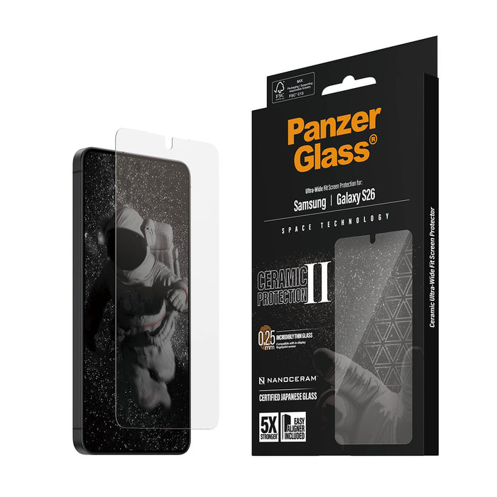 EAN 5715685033797 - PanzerGlass ® Ceramic Screen Protector Samsung Galaxy S26 | Ultra-Wide Fit w. EasyAligner Protector de pa imagen 6