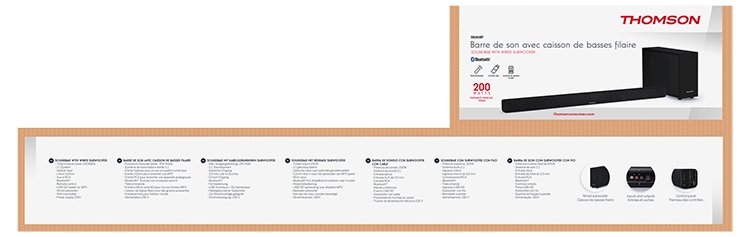 EAN 3499550357707 - Thomson SB250BT altavoz soundbar Negro 2.1 canales 200 W imagen 9