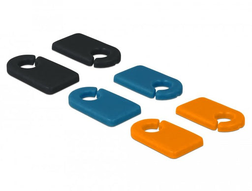 EAN 4043619182930 - DeLOCK 18293 soporte para manguito de identificación de conductor Negro, Azul, Naranja Cloruro de polivin imagen 1