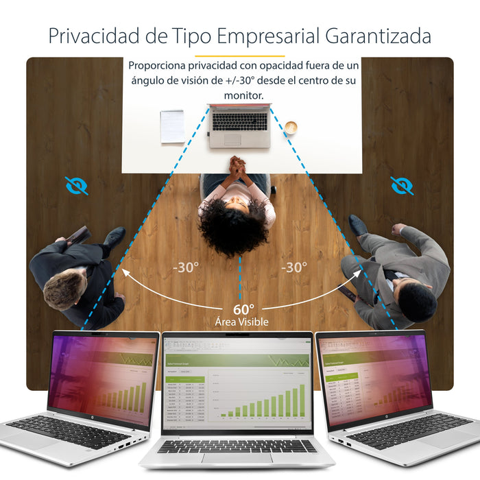 EAN 0065030901970 - StarTech.com 14G-PRIVACY-SCREEN filtro para monitor 35,6 cm (14") Portátil Filtro de privacidad para pant imagen 8