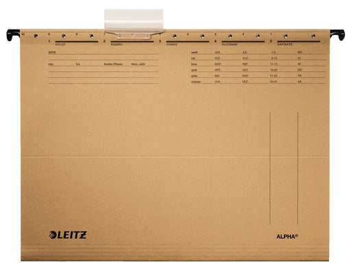 EAN 4002432331444 - Leitz Alpha archivador colgante Cartón, Metal A4 Marrón imagen 1