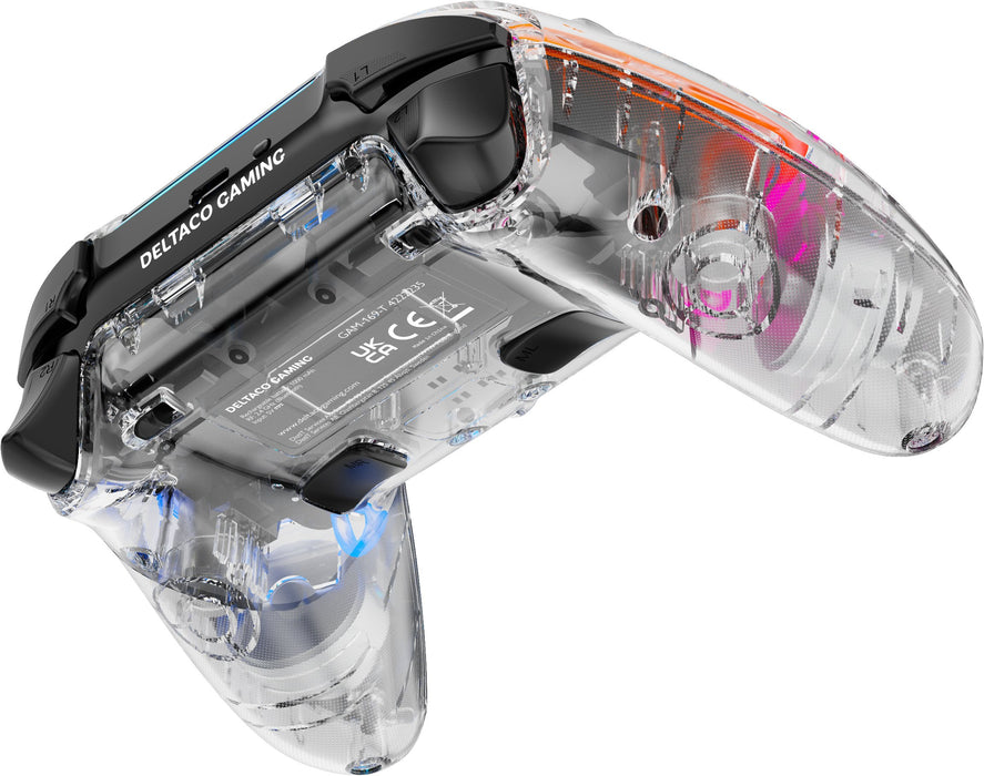 EAN 7333048060839 - Deltaco Gaming GAM-169-T mando y volante Transparente Bluetooth/USB Gamepad Android, Nintendo Switch, PC, imagen 3