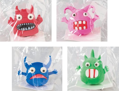 EAN 4061947014235 - Brunnen Monster goma Azul, Verde, Rojo, Rosa 4 pieza(s) imagen 2