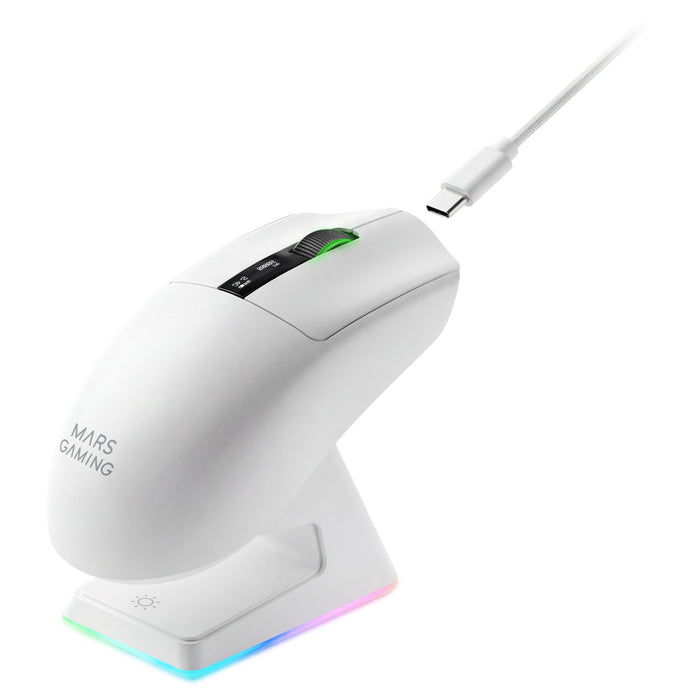 EAN 8435693114284 - Mars Gaming MMWELITEW ratón Juego mano derecha Bluetooth Óptico 20000 DPI imagen 4