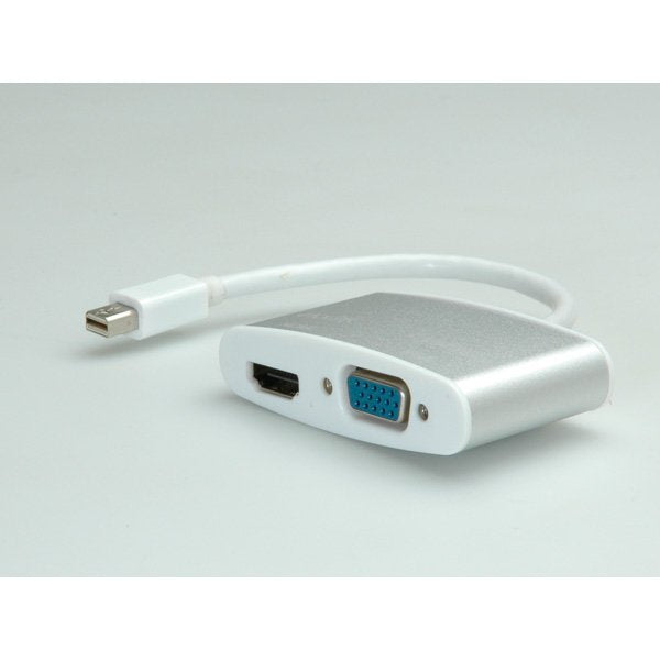 EAN 7611990132263 - ROLINE 12.03.3161 adaptador de cable de vídeo 0,1 m Mini DisplayPort HDMI + VGA (D-Sub) Plata imagen 1