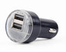 EAN 8716309115674 - Gembird EG-U2C2A-CAR-02 cargador de dispositivo móvil Universal Negro Encendedor de cigarrillos Auto imagen 1