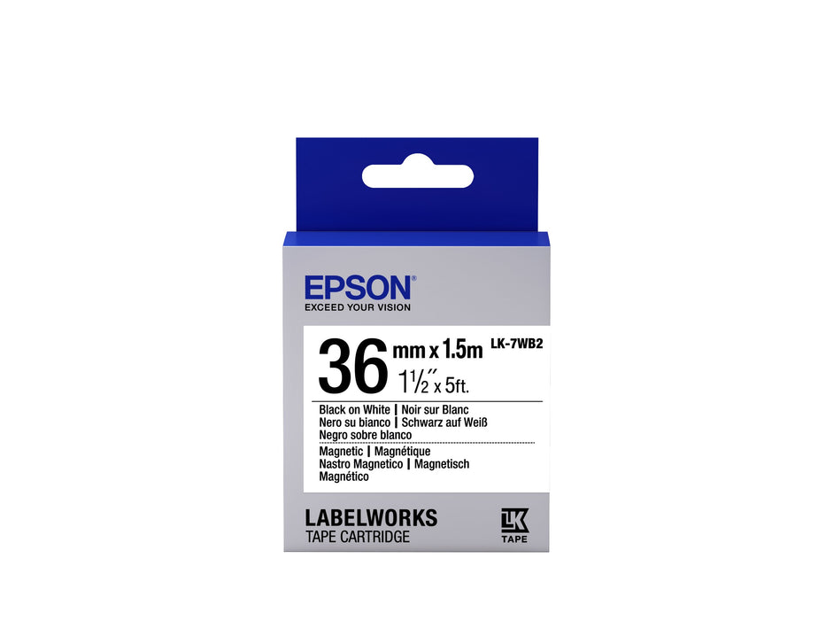 EAN 8715946611723 - Epson LK-7WB2 cinta para impresora de etiquetas Negro sobre blanco imagen 1