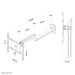 EAN 8717371446925 - Neomounts FPMA-HAW050 soporte para monitor 101,6 cm (40") Blanco imagen 3