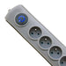 EAN 5901878501659 - Qoltec 50165 limitador de tensión Gris 6 salidas AC 230 V 1,8 m imagen 2