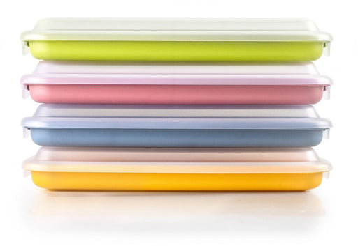 EAN 8411922476316 - Ibili IB-686750 recipiente de almacenar comida Rectangular Contenedor Azul, Verde, Rosa, Amarillo 4 pieza imagen 1