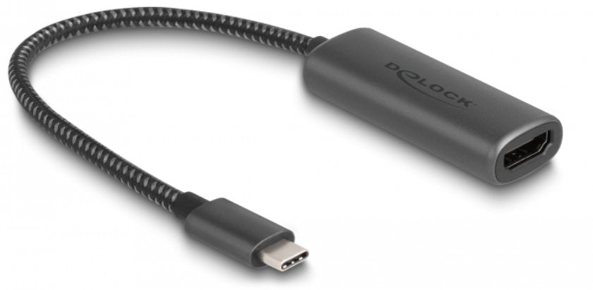 EAN 4043619642298 - DeLOCK 64229 adaptador de cable de vídeo 0,2 m USB Tipo C Negro imagen 1
