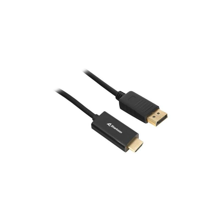 Cable Adaptador Sharkoon Displayport 1.2 > Hdmi 4k Negro, 2 Metros 4044951037674