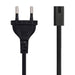 Cable De Alimentación Para Cargadores En Forma De 8 Negro 0.5M
