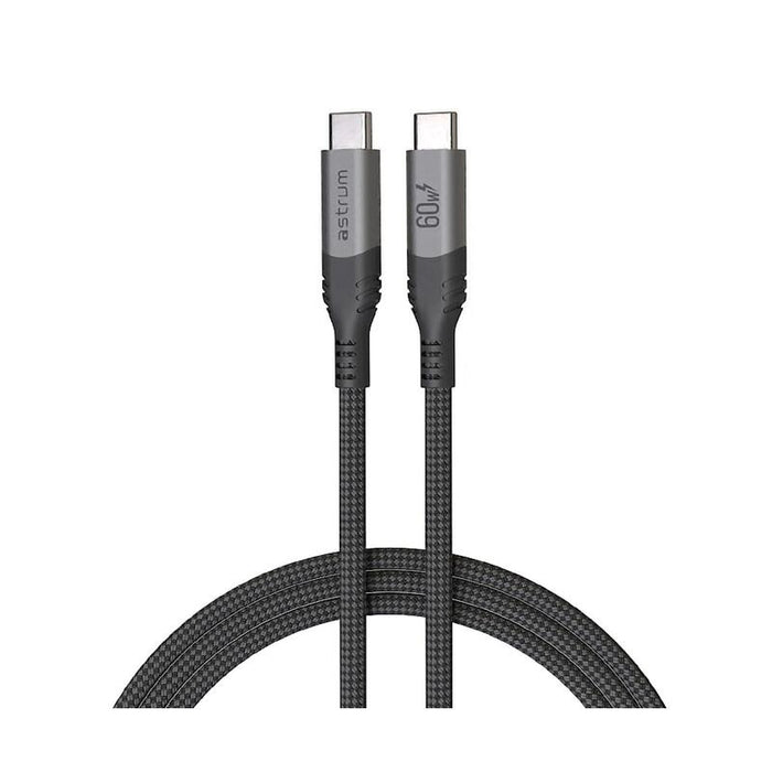 Cable Astrum Vmcc60 Gris De Carga Vervemesh Usb-C A Usb-C 1,2 Metros 60w