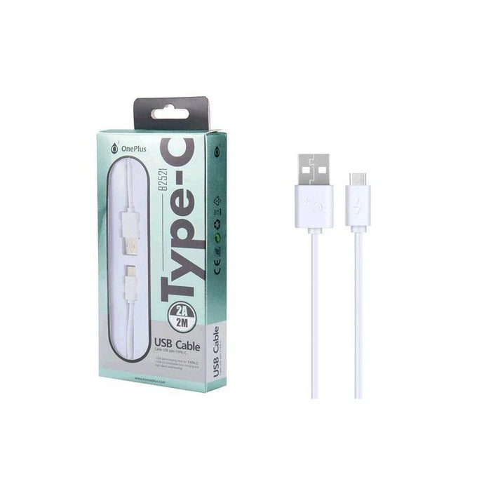 Cable Datos Usb 2.0 A Type-C  2a / 2 Metros / B2521 / Blanco / One+