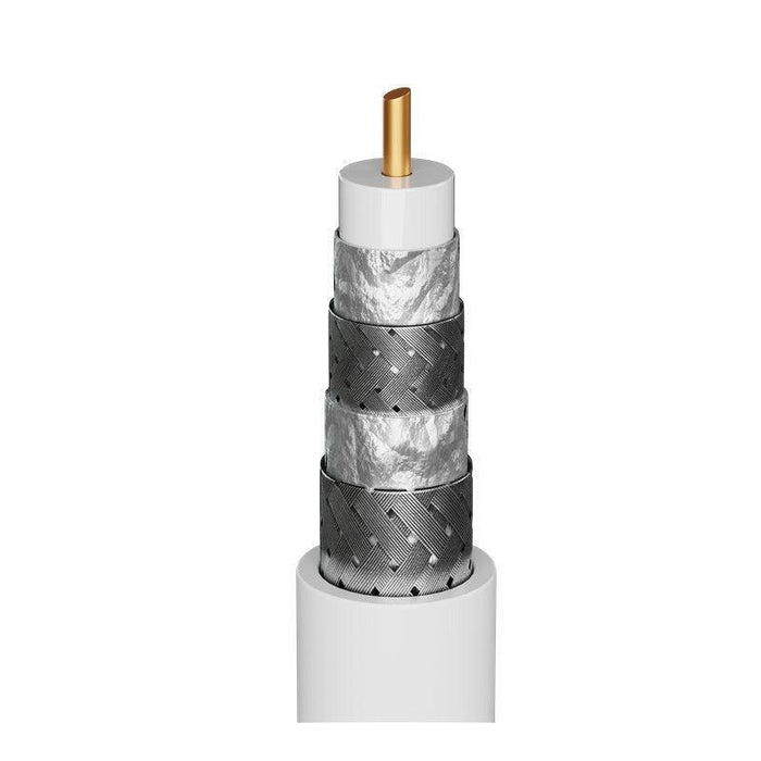 Cable De Antena Satelital Goobay 135 Db Típico, Conector F > Conector F Blanco, 3 Metros 70606