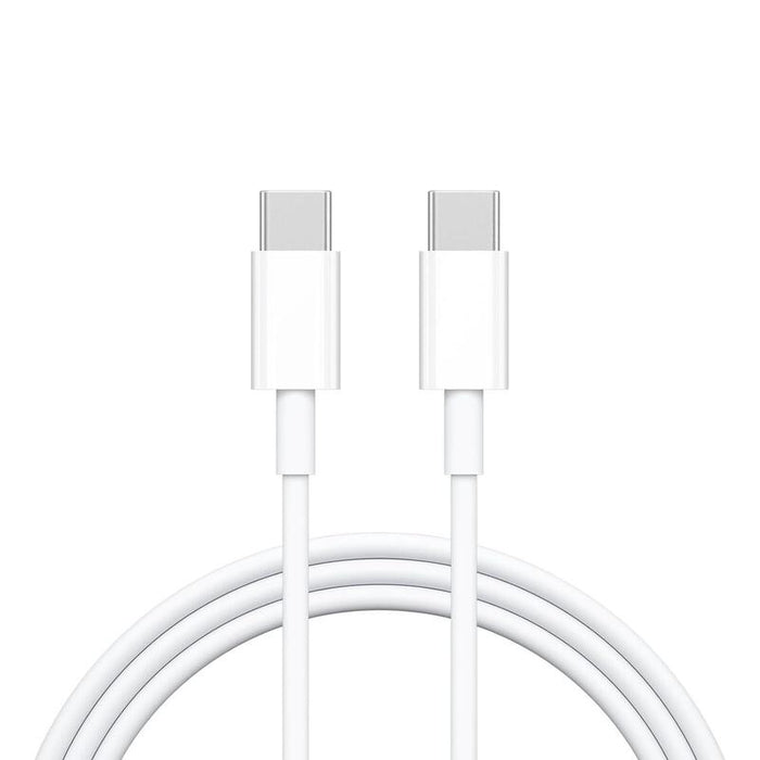 Cable De Carga + Datos Usb-C A Usb-C M/M  6a 1m Blanco
