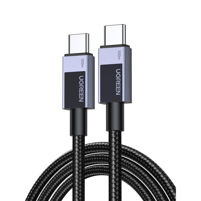 Cable De Carga Rápida Usb-C A Usb-C Ugreen De 100 W Pd 3.0 (Negro, 3 Metros, Pd 100 Vatios)  45065