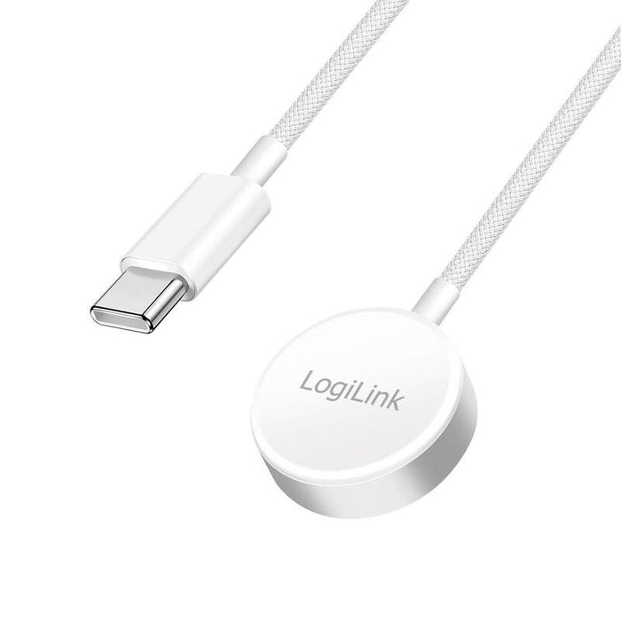 Cable De Carga Smartwatch, Carga Inductiva, Apple Watch Serie 010/Se/Ultra 1/2/3, 1 M, Blanco