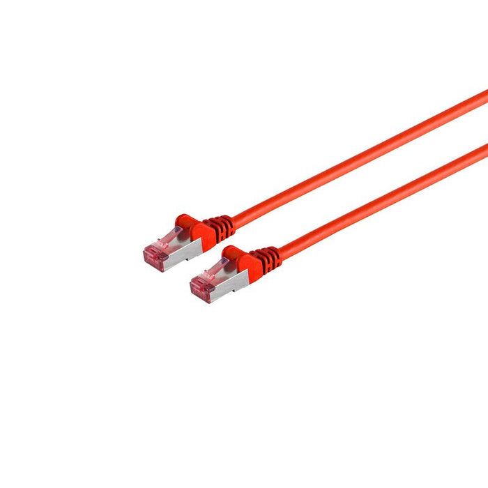 Cable De Red Cat6a Rj45 S Stp 0,25m Rojo Libre De Halógenos Ghmt Zertifiziert