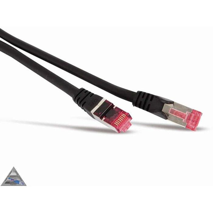 Cable De Red Cat6a Rj45 S Stp 10m Negro Libre De Halógenos Ghmt Zertifizier