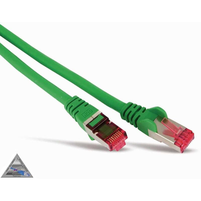 Cable De Red Cat6a Rj45 S Stp 1m Verde Libre De Halógenos Ghmt Zertifizier