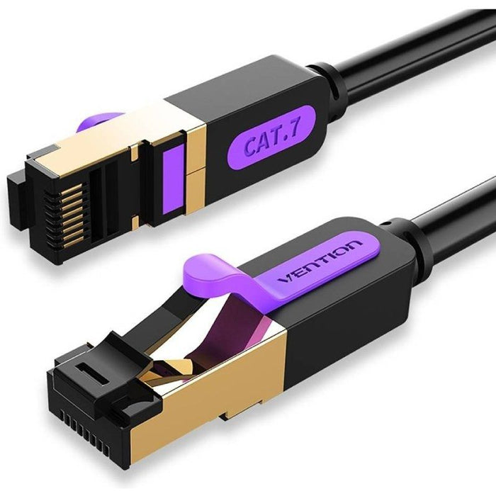 Cable De Red Rj45 Sftp Vention Icdbn Cat.7 15m Negro
