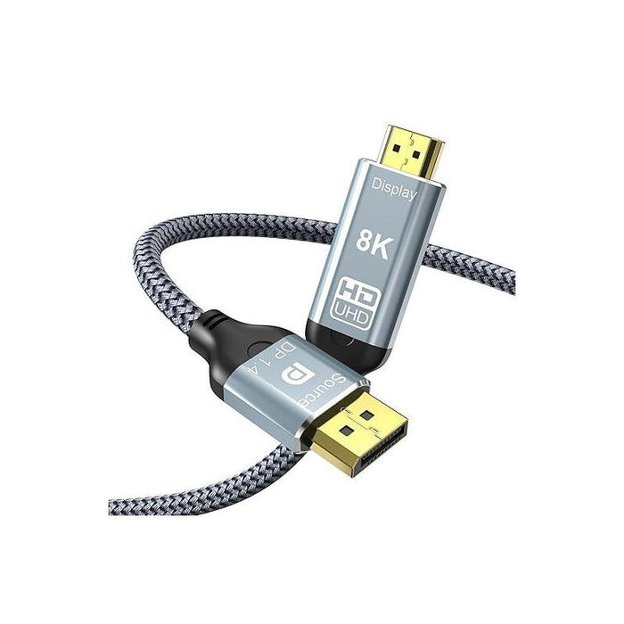Cable Dp 1.4 A Hdmi V2.1 8k Unidireccional 2 M Chenlenic Dp 1.4 A Hdmi 2.1 / 2m