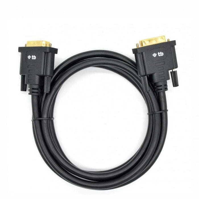 Cable Dvi M-M 24+1 1.8 M. Negro, Chapado En Oro