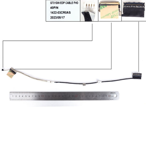 Cable Flex Para Portátil Asus G712L G731G G532L G732L S7D 1422-03Cr0As 6017B1432701 1422-03Cn0As 14005-03080000 40 Pines