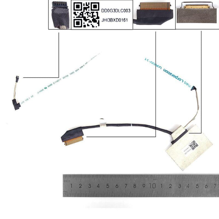 Cable Lcd Led Hp 15 Dc Tpn Q211 Cable Lcd Fhd 60hz Dd0g3dlc013 Dd0g3dlc003