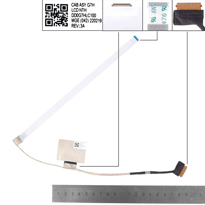 Cable Flex Para Portátil Hp 15-Eg 15-Eh Tpn-Q245 Dd0G7Hlc100 Dd0G7Hlc120 30 Pines