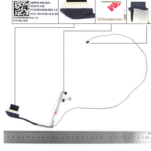 Cable Flex Para Portátil Hp Envy 15T-Ae 15-Ae 15-Ah Tpn-C122 Dc020026A00 30 Pines