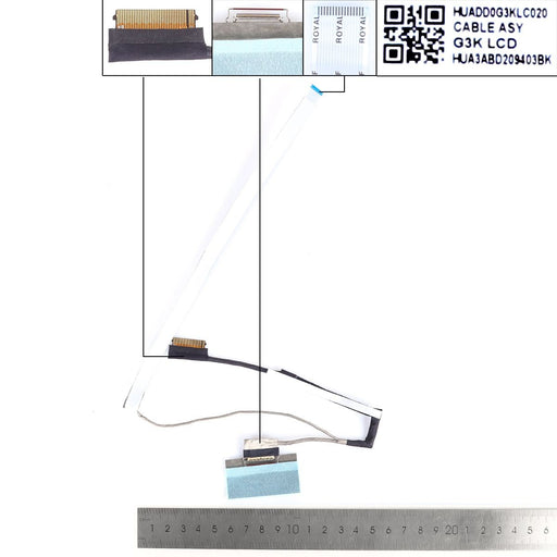 Cable Flex Para Portátil Hp Tpn-Q265 16-B Dd0G3Klc020 60 Hz 30 Pines