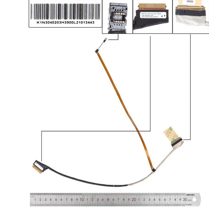 Cable Lcd Led Msi Gf75 Ms 17f3 Ms17f1 Ms17f2 Ms17f3 Ms17f4 Ms 17f5 17f6 40pin 0.5 K1n 3040203 H39