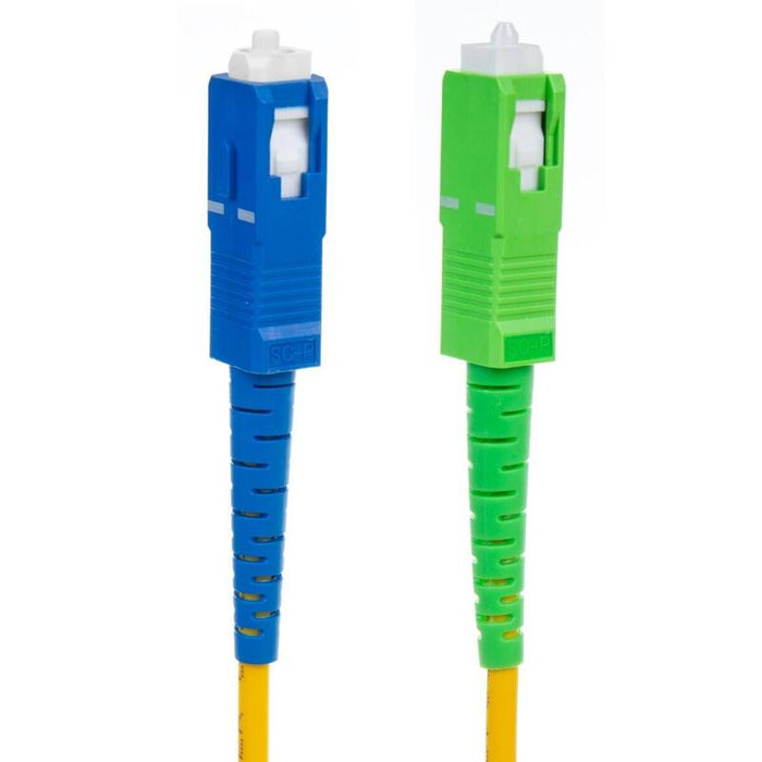 Cable Maclean Mctv-405 Patchcord De Fibra Óptica, Sc/Apc-Sc/Upc Sm 9/125 Lszh, Monomodo, Longitud 15 M, Simplex, G657a2