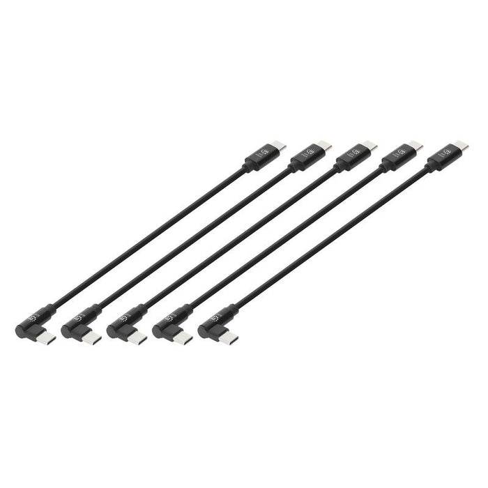 Cable  Manhattan Usb-C De Carga 1x 90°Winkel 60 W 20 Cm 5er-Pack