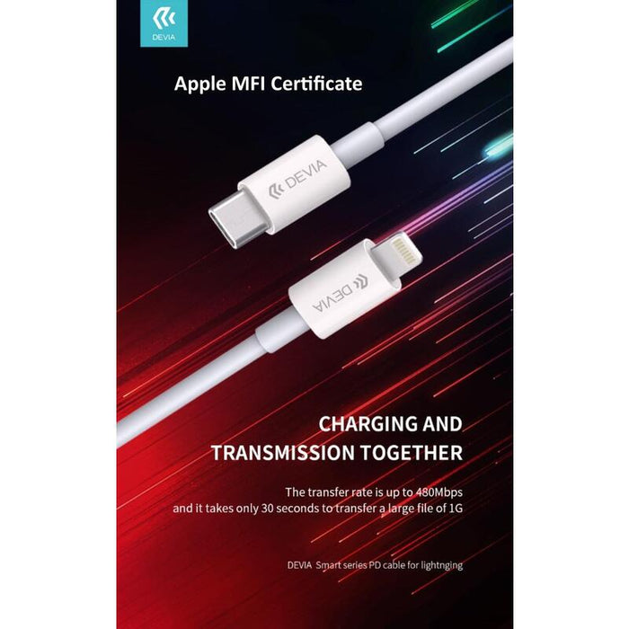 Cable Pd De La Serie Smart Para Tyep-C A Lightning (Mfi) 18w