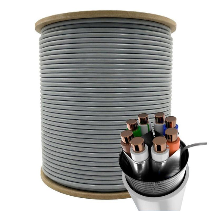 Cable  Phasak Bobina  S/Ftp Cat. 6a Solido Phasak Cu (Cpr Cca) 23awg Fluke Lszh 305 M
